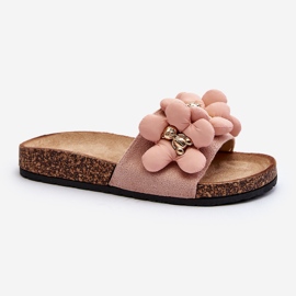 Women's Flip-Flops With Decorations, Pink Bunlia 1
