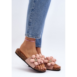 Women's Flip-Flops With Decorations, Pink Bunlia 2