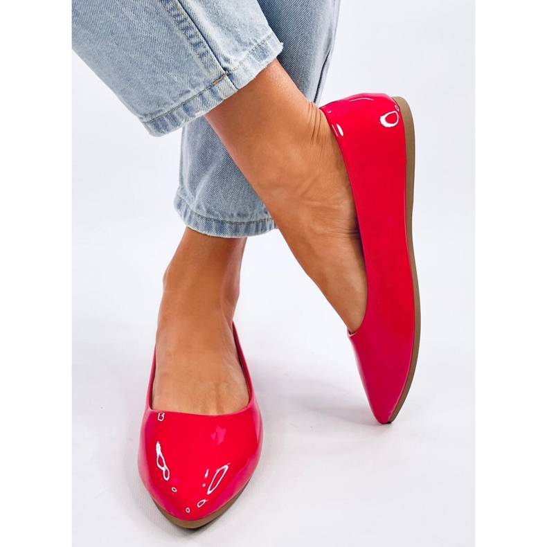 Xants Red patent ballet flats 2