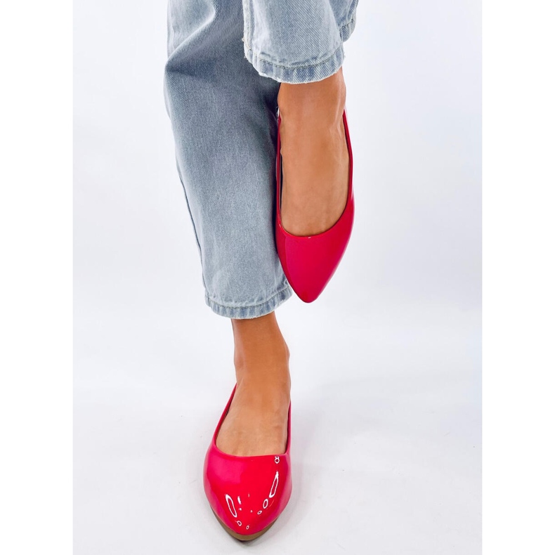 Xants Red patent ballet flats 1
