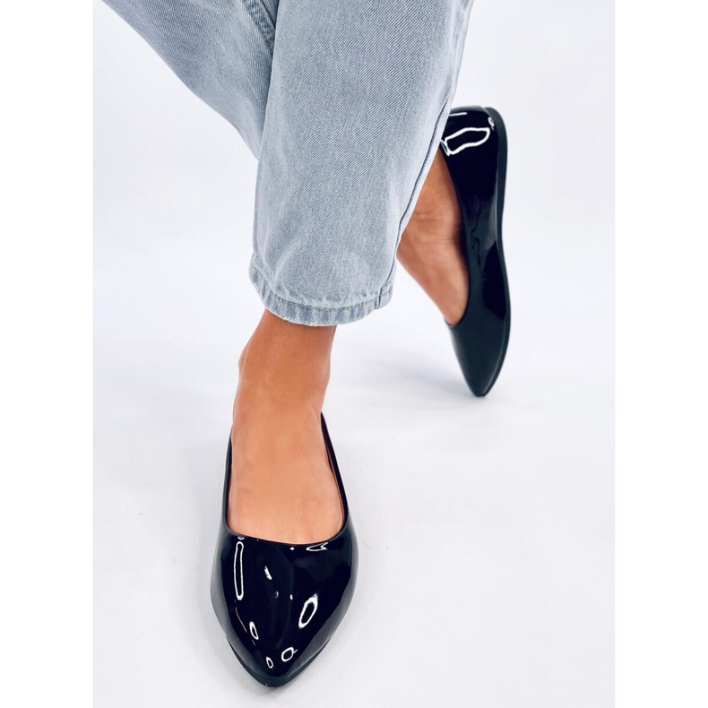 Xants Black patent ballet flats 1