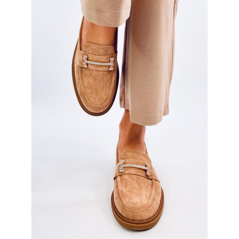 Ferdis Khaki women's moccasins beige 1