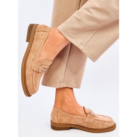 Ferdis Khaki women's moccasins beige 2