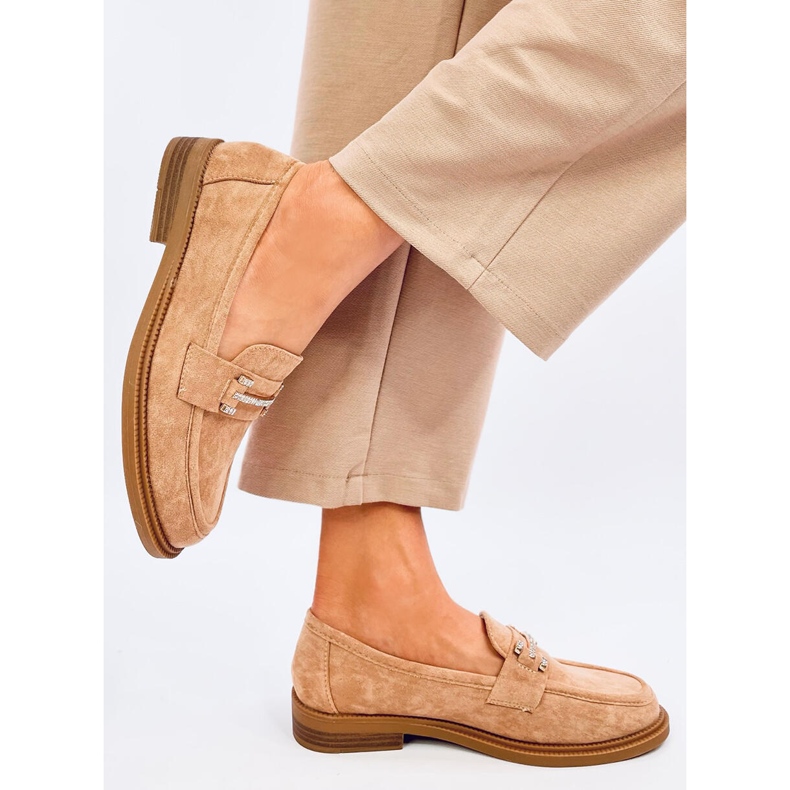 Ferdis Khaki women's moccasins beige 2