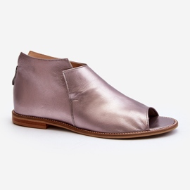 Women's Leather Sandals Laura Messi 2443 Rose Gold pink 2 Women's Leather Sandals Laura Messi 2443 Rose Gold pink 2