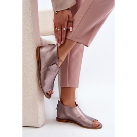 Women's Leather Sandals Laura Messi 2443 Rose Gold pink 1 Women's Leather Sandals Laura Messi 2443 Rose Gold pink 1
