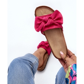 Women's Flip Flops With Bow Fuchsia Ezephira pink 1