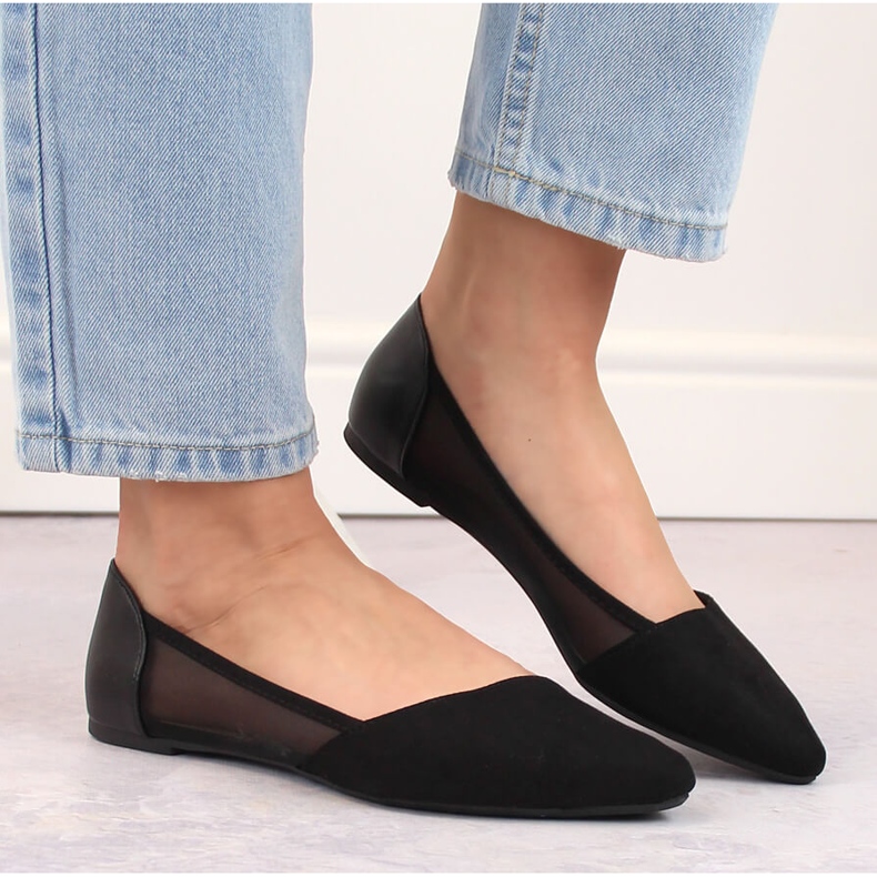 Women's ballerinas Black Spitz Evento 8BL71-2015 1