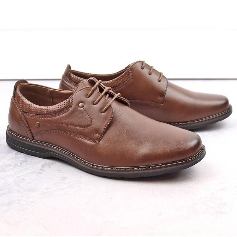 News Elegant brown men's shoes Unisoft Men's Collection 4092 1