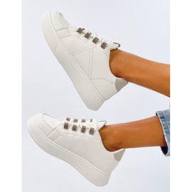 Sadri Beige sneakers with thick laces 1