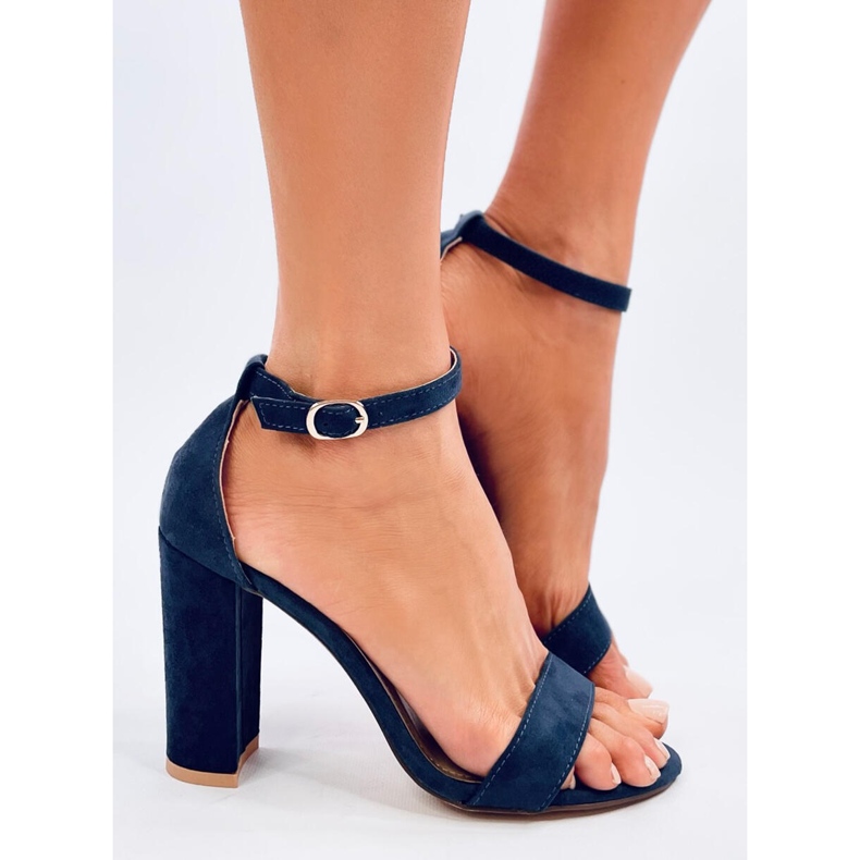 High-heeled sandals from Ariel Navy blue 2