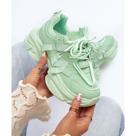 Women's Sneakers On A Chunky Sole, Green Windamella 1