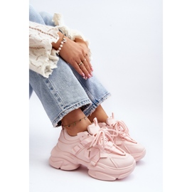 Women's Sneakers On A Chunky Sole, Pink Windamella 1
