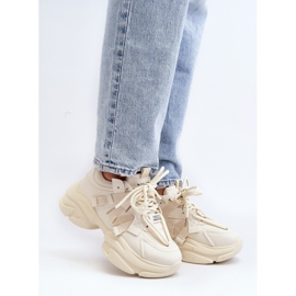Beige Windamella Women's Sneakers with a Chunky Sole 1 Beige Windamella Women's Sneakers with a Chunky Sole 1