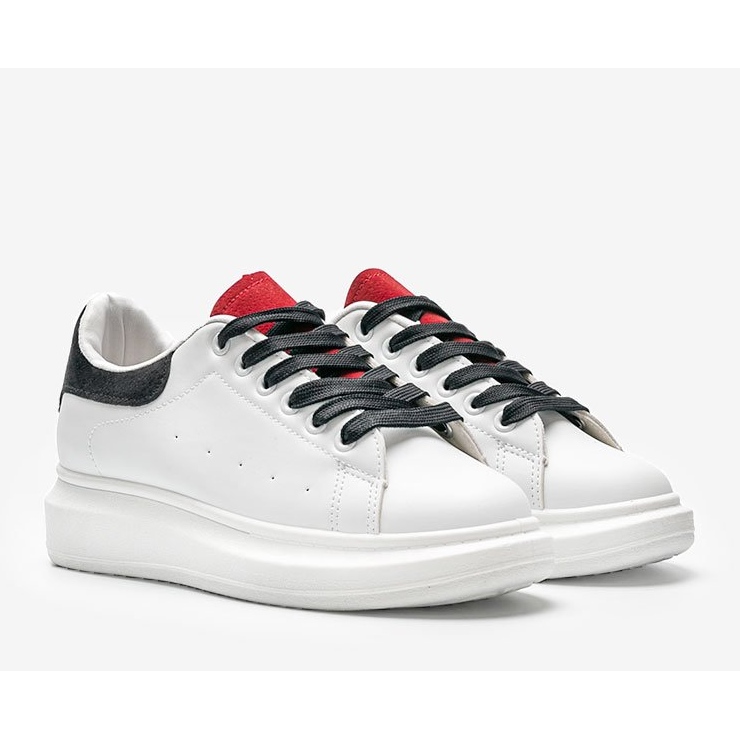 Chunky Lauryn sole sneakers in white 1