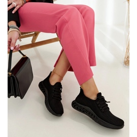 Black fabric Weekley sneakers 1