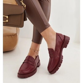 Burgundy Maybritt loafers red 2