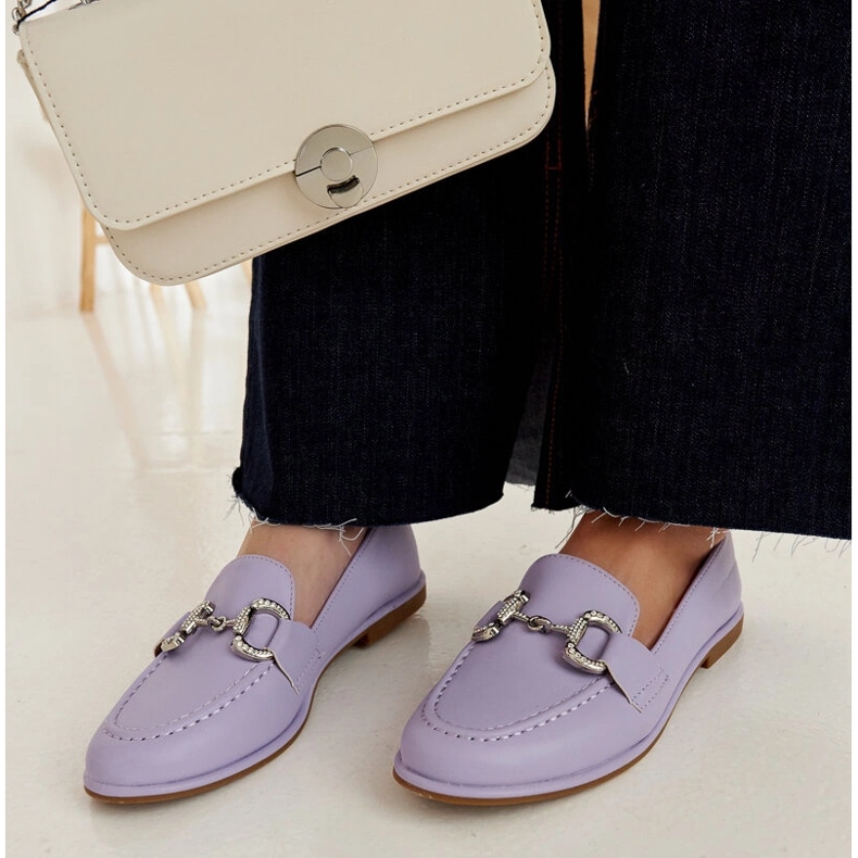 Purple moccasins with zircons from Marija violet 1