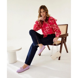 Purple Comerio buckle moccasins 2