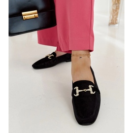 Black velvet moccasins with rhinestones by Fabrizia 1