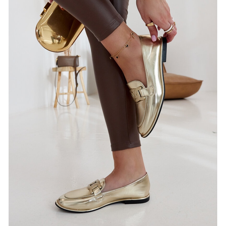 Gold classic Zana loafers golden 1 Gold classic Zana loafers golden 1