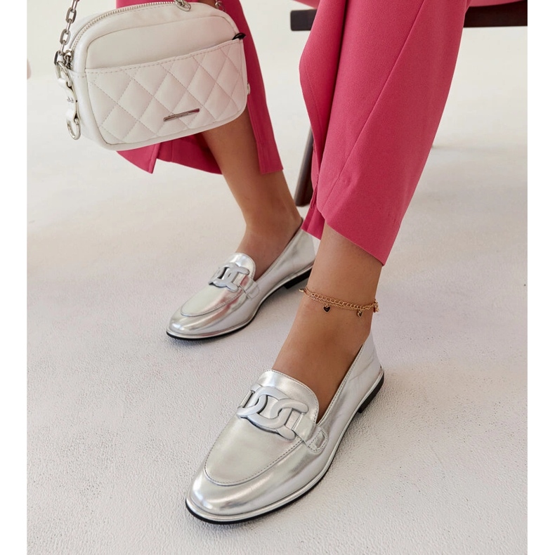 Silver classic Zana loafers 2