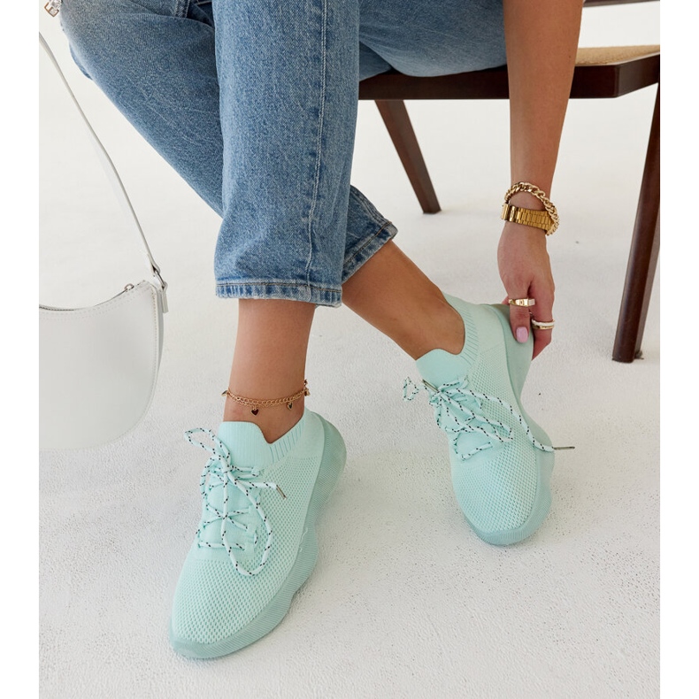 Roshni mint sports sneakers green 1