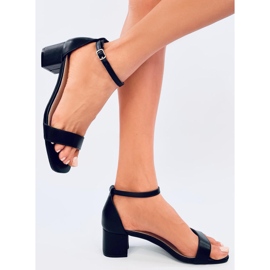 Bronx Black high-heeled sandals 1