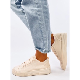 Slims Beige women's sneakers 2