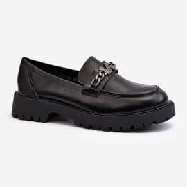 Vinceza Women's Flat Heel Moccasins Black Ezoma 2