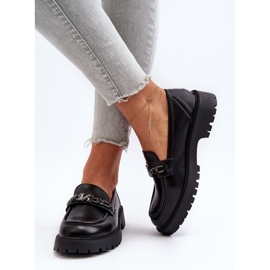 Vinceza Women's Flat Heel Moccasins Black Ezoma 1