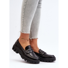 Vinceza Women's Moccasins Eco Leather Black Seravisa 1