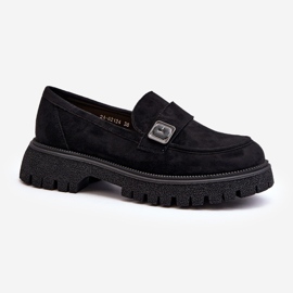 Vinceza Women's Moccasins With a Strap Black Flanila 1 Vinceza Women's Moccasins With a Strap Black Flanila 1