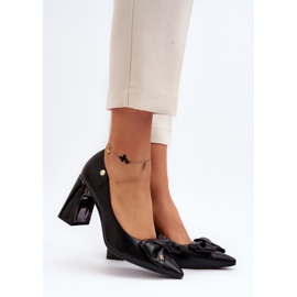 Vinceza High heel pumps with a bow, Black Ariemessa 2