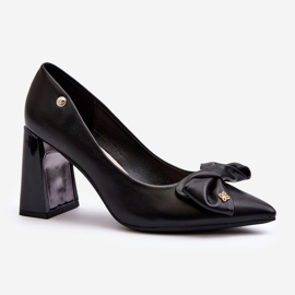 Vinceza High heel pumps with a bow, Black Ariemessa 1