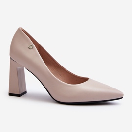 Vinceza Pumps on a high heel, Eco Leather, Gray Giseleni grey 1