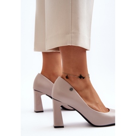 Vinceza Pumps on a high heel, Eco Leather, Gray Giseleni grey 2