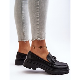 Vinceza Women's Natural Leather Moccasins Black Imbleria 1
