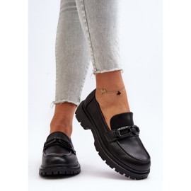 Vinceza Women's Natural Leather Moccasins Black Imbleria 2
