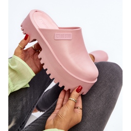 Women's Flip-Flops On A Massive Sole Big Star NN274020 Pink 2