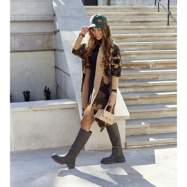 S.Barski Women's high boots Army Green 1 S.Barski Women's high boots Army Green 1