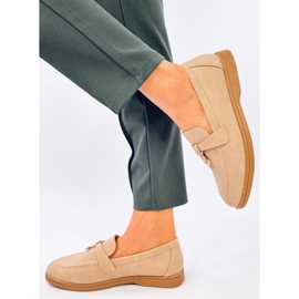 Antonisa Khaki women's moccasins beige 1