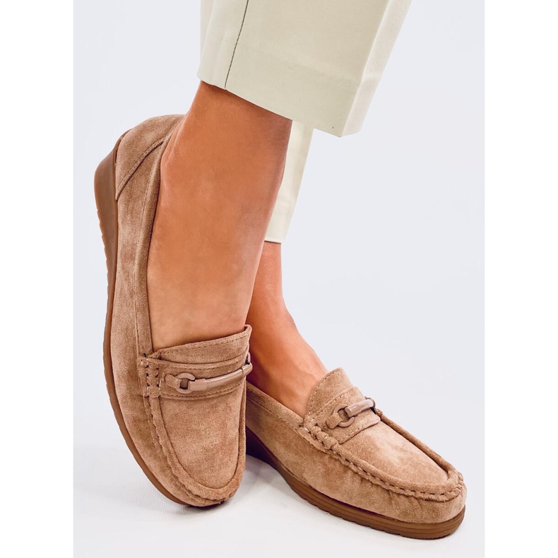 Indian Khaki wedge loafers beige 2