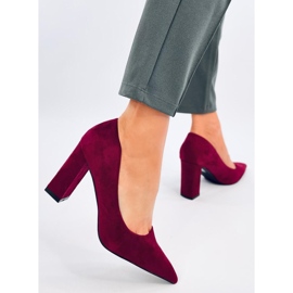 Verizon Wine stiletto pumps red 2