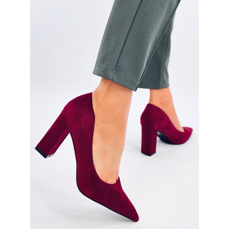 Verizon Wine stiletto pumps red 2