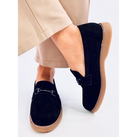 Women's suede moccasins States Black 1