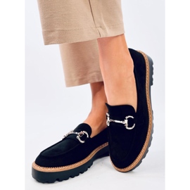 Clays Black women's moccasins 1
