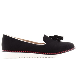 Lordsy loafers with trim 9014 Black 1