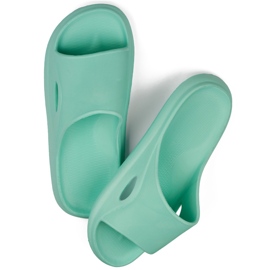 Women's pool flip-flops green 1