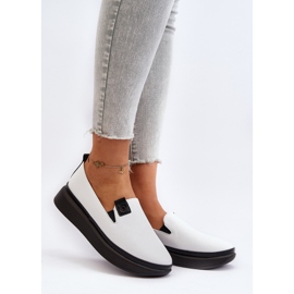 Vinceza Women's Leather Espadrilles on the Platform White Tigera 2